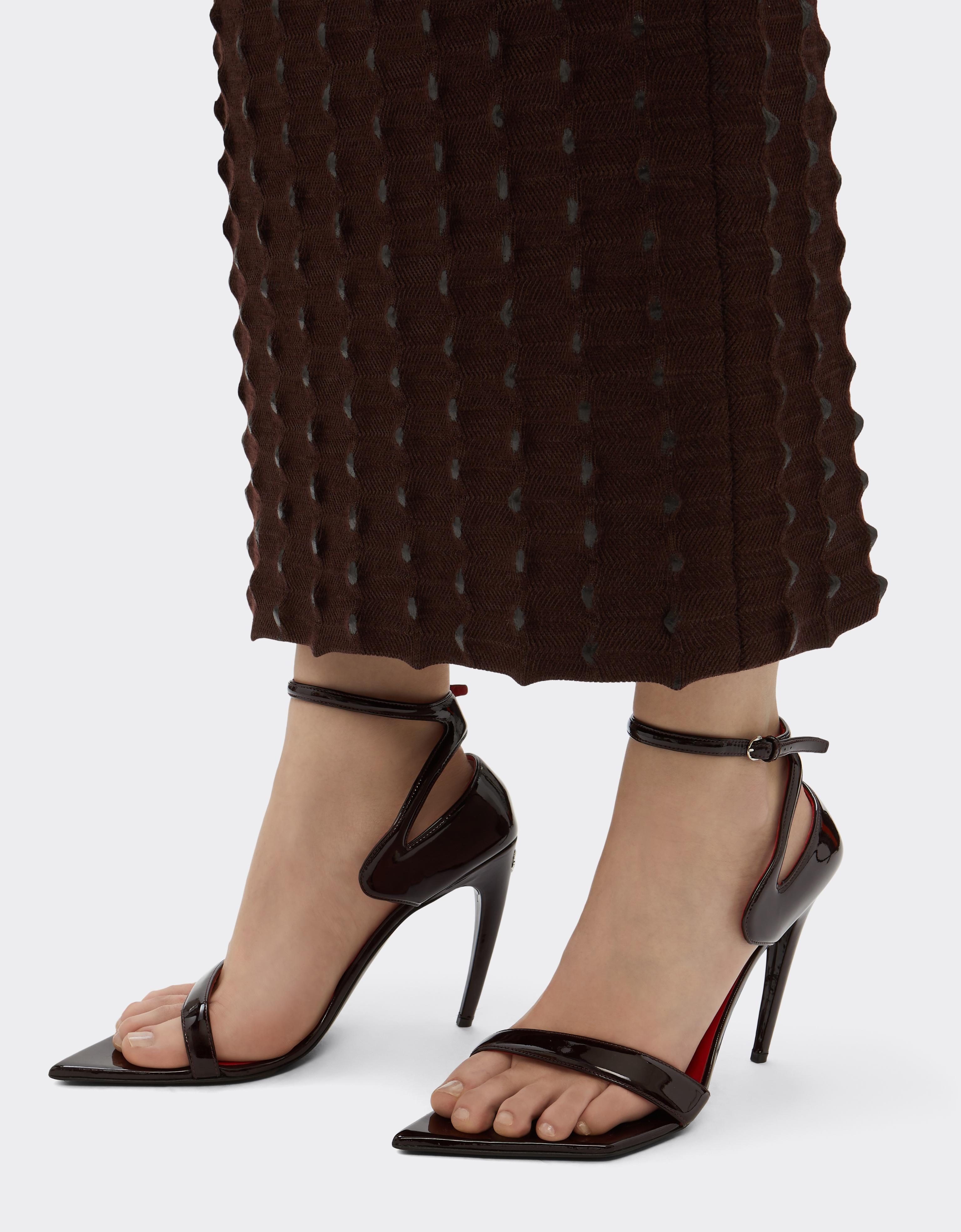 Patent Leather Heeled Sandal