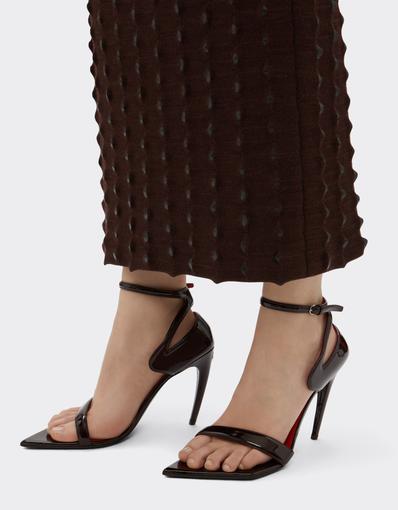 Patent Leather Heeled Sandal