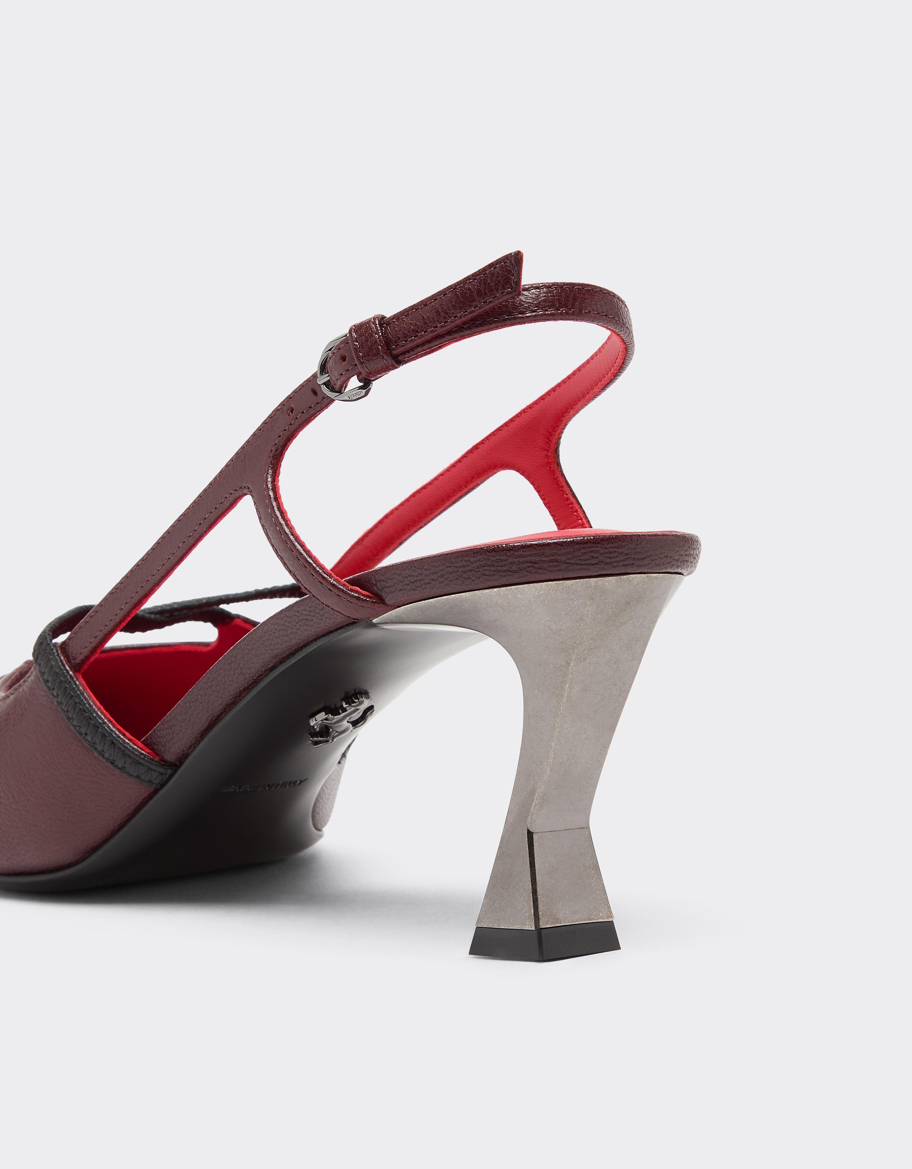 Leather Slingback with Sculpted Heel