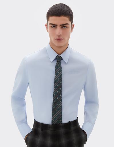 Jacquard Silk Tie with Prancing Horse