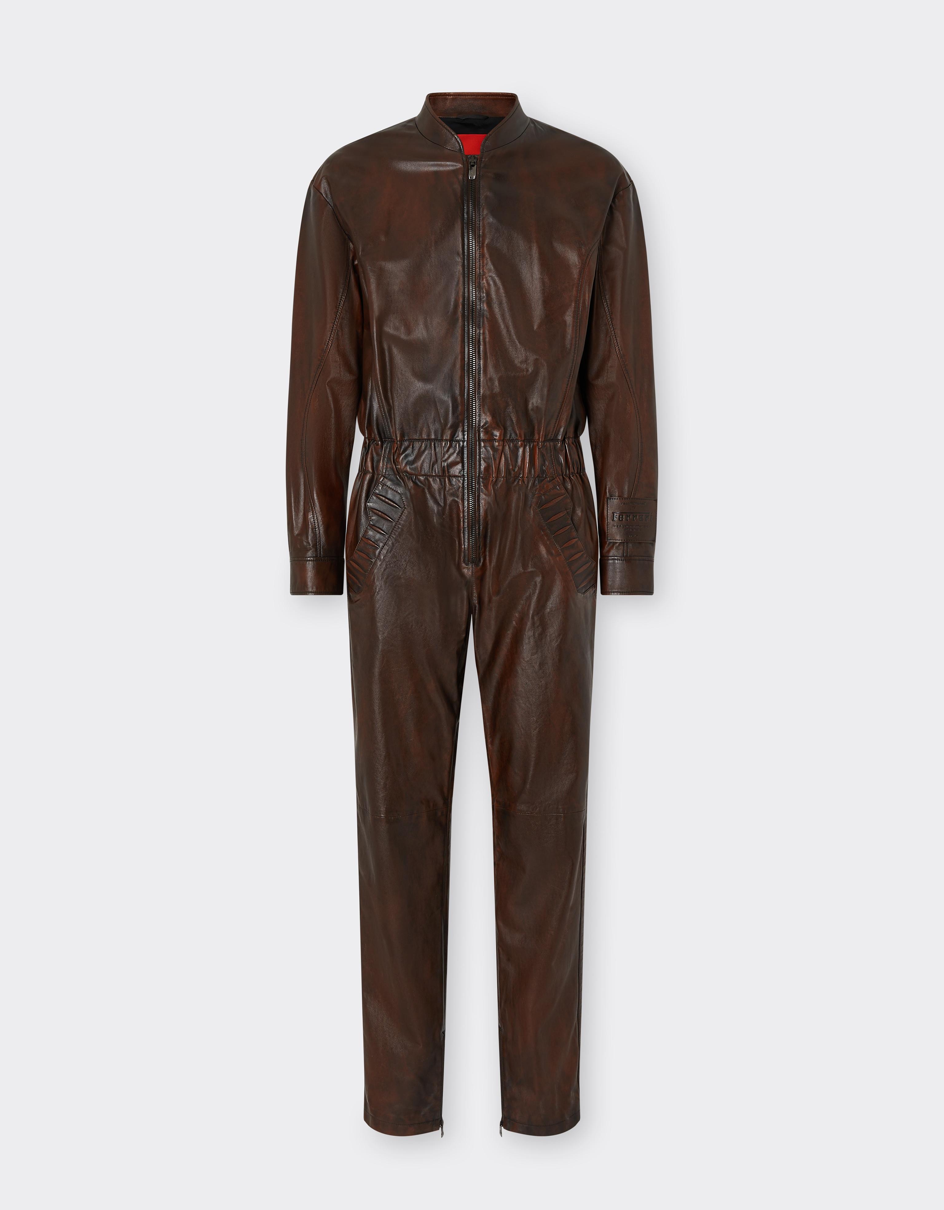 Reconditioned by Ferrari leather tracksuit for the 2026 Silverstone Grand Prix