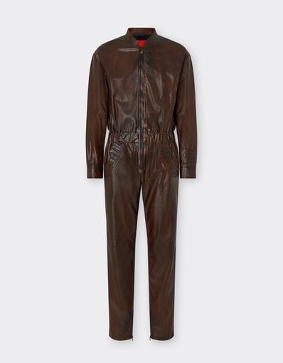 Reconditioned by Ferrari leather tracksuit for the 2026 Silverstone Grand Prix