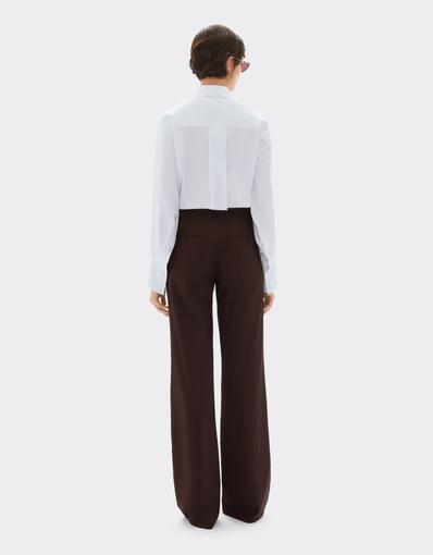 Jacquard Cotton Satin Shirt