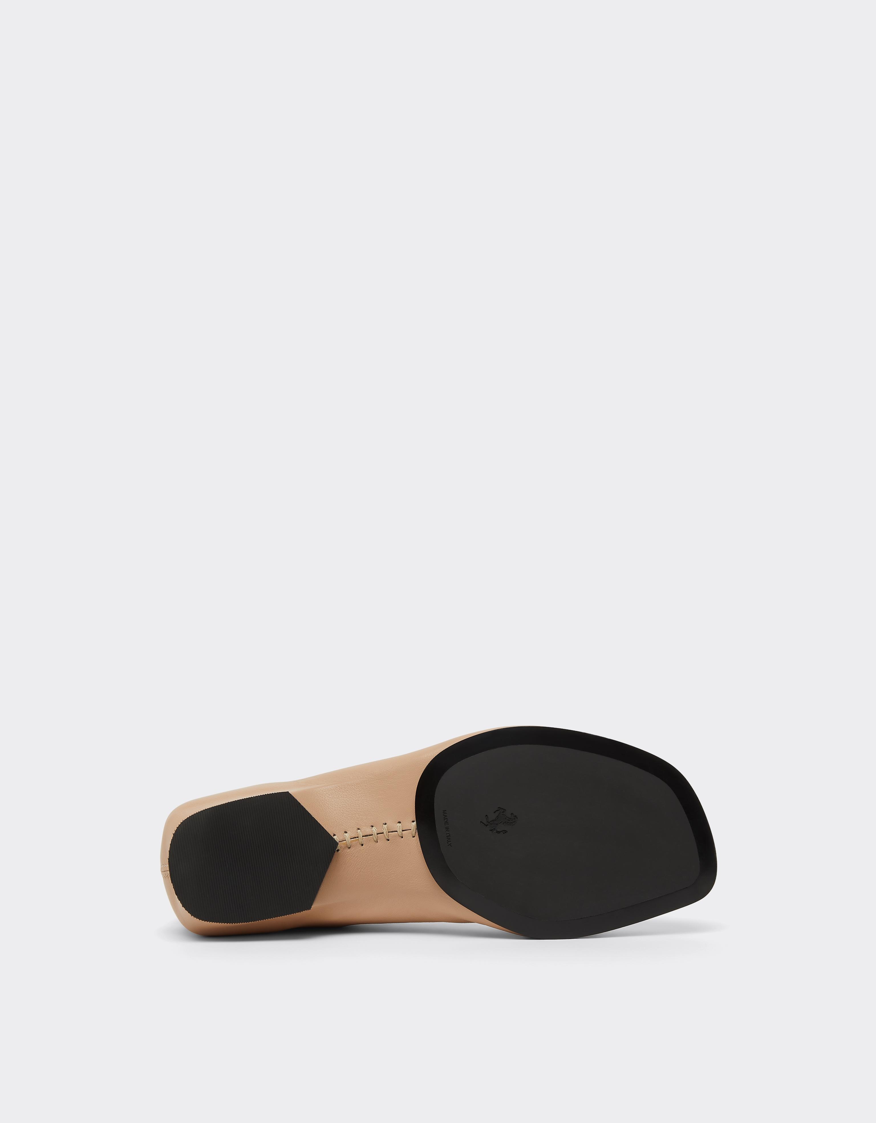 Leather Mules with Square Heel