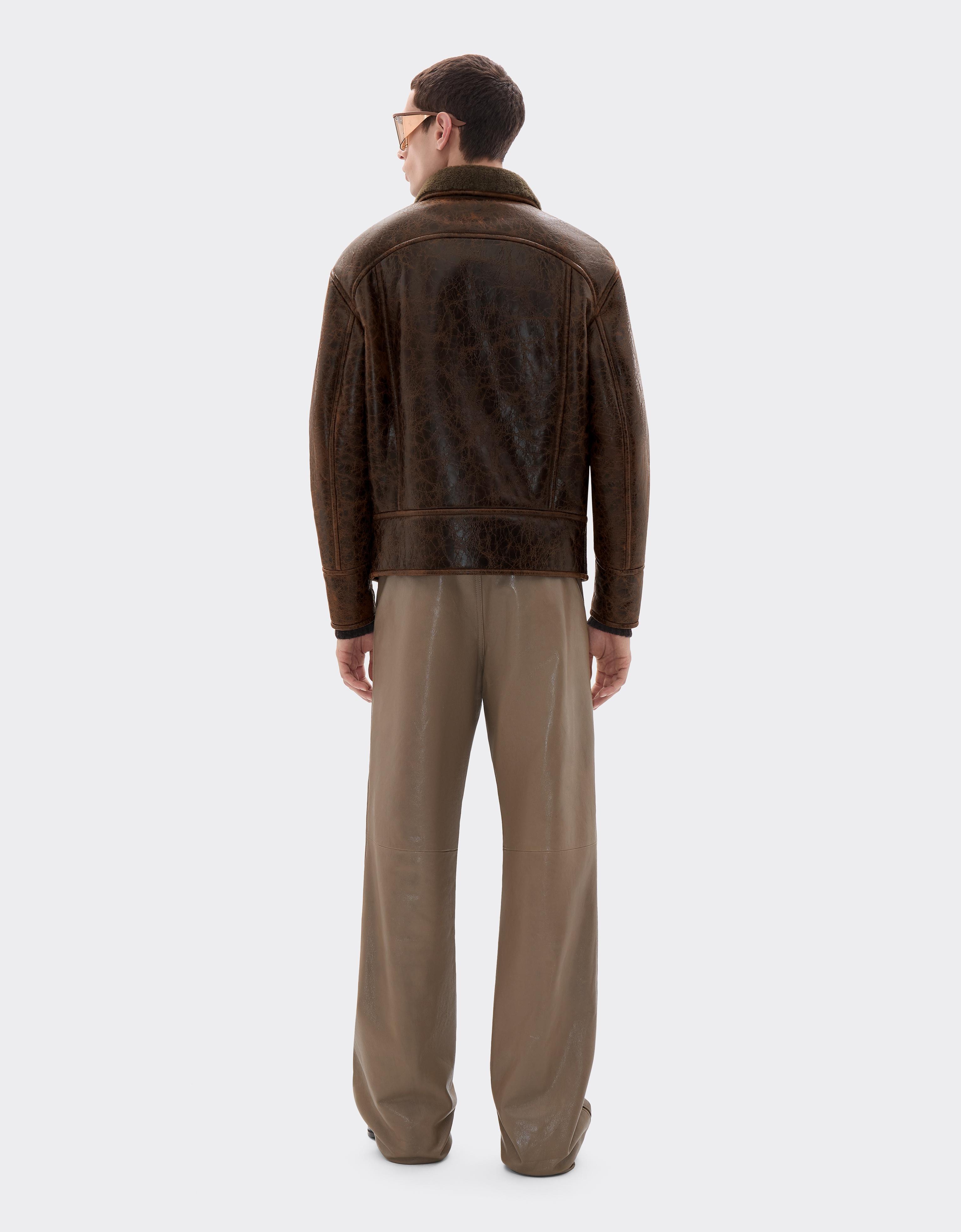 Crackled Lambskin Jacket