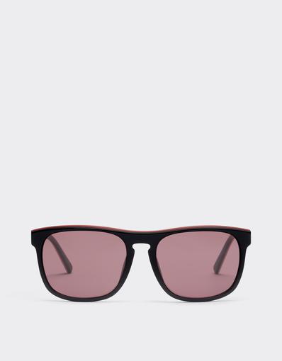 Scuderia Ferrari 0FZ6020 sunglasses in shiny black acetate with exclusive Contrast Pro™ lenses