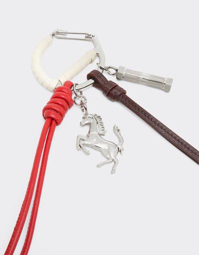 Keyring with Prancing Horse and Lanyard