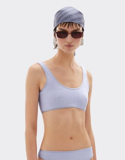 Bikini top with Prancing Horse motif