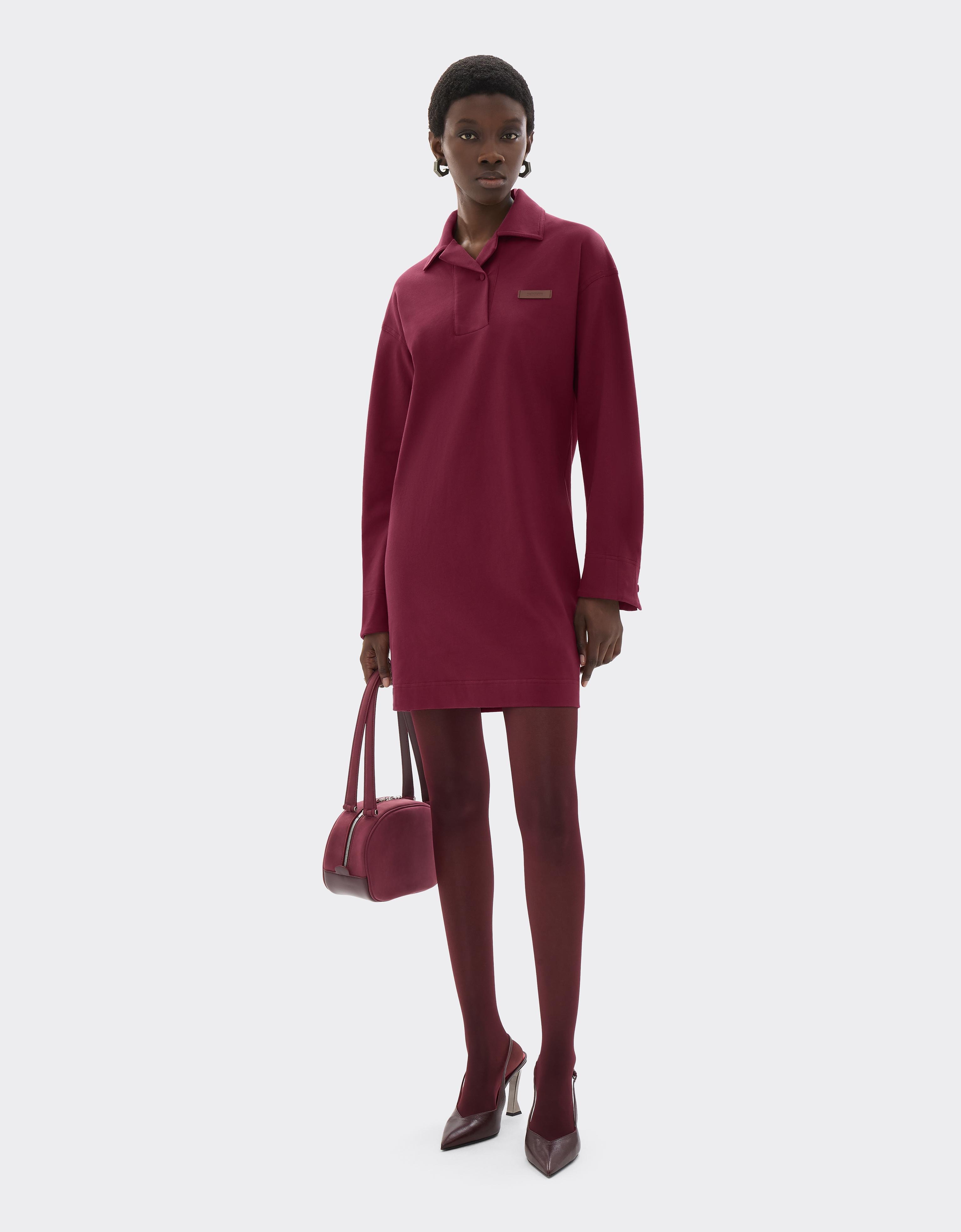 Cotton piqué polo dress
