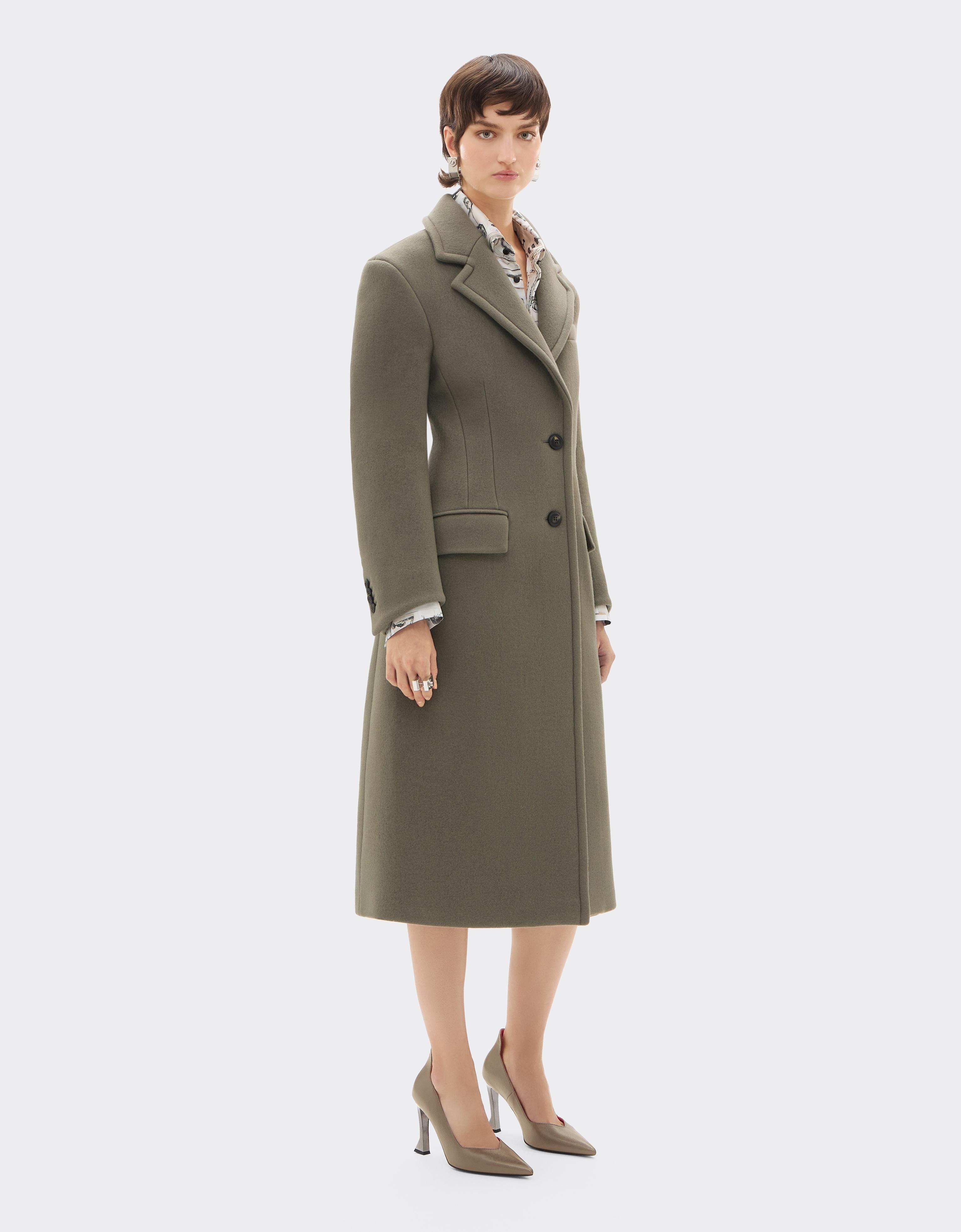 Long Double-Faced Wool Coat