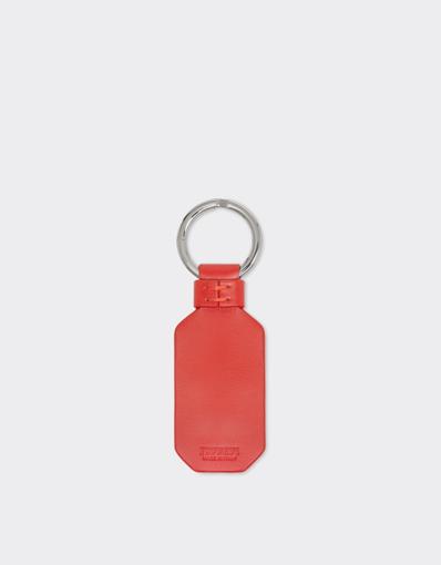 Leather Keyring with Prancing Horse