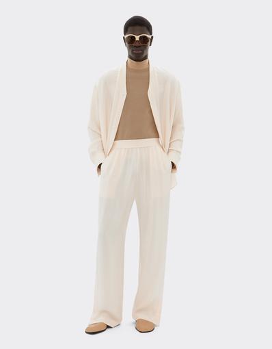 Wide-Leg Trousers in Cupro Twill