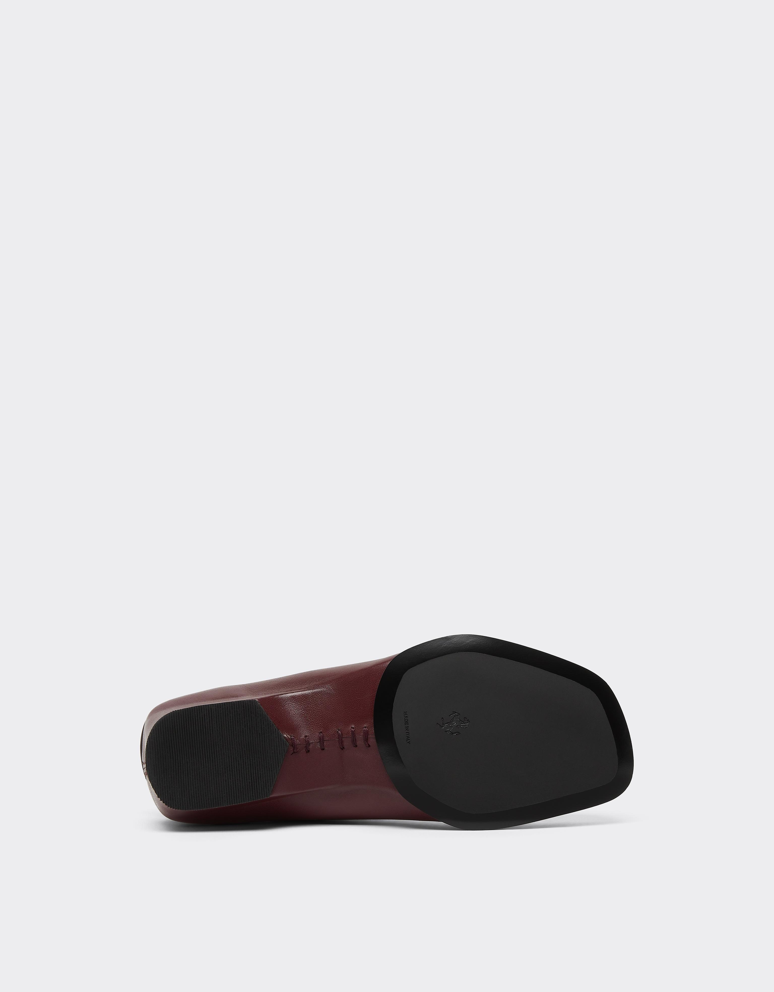 Glossy Leather Mules with Square Heel