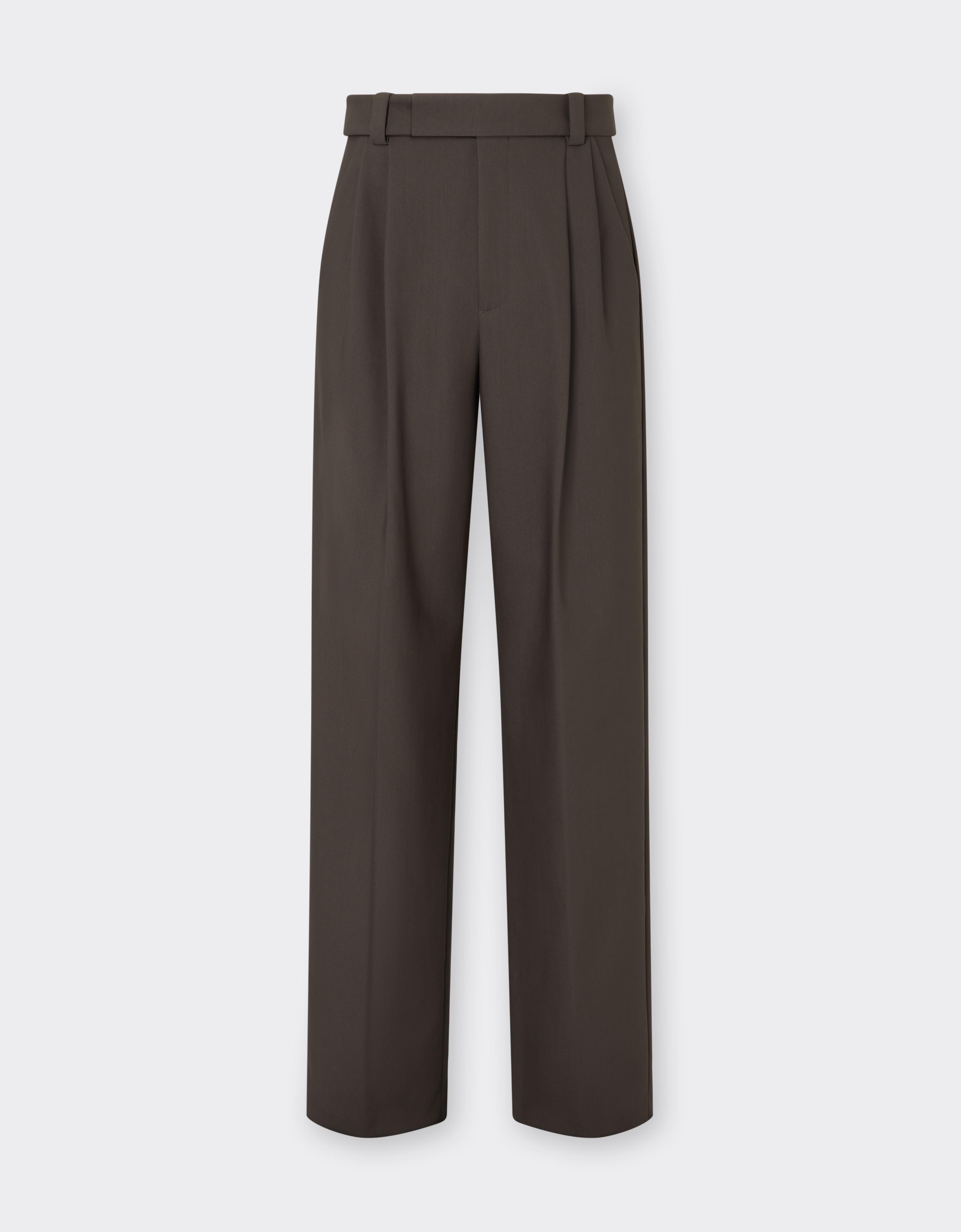 Crepe Trousers with Pleats