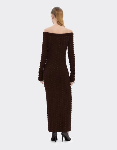 Long Wool and Cotton Dress
