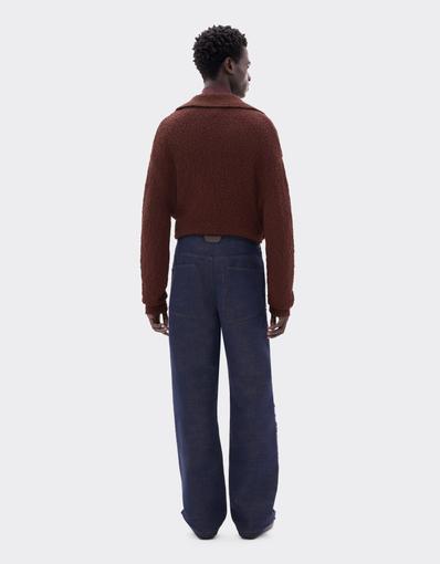 5-Pocket Trousers in Cotton and Linen Denim