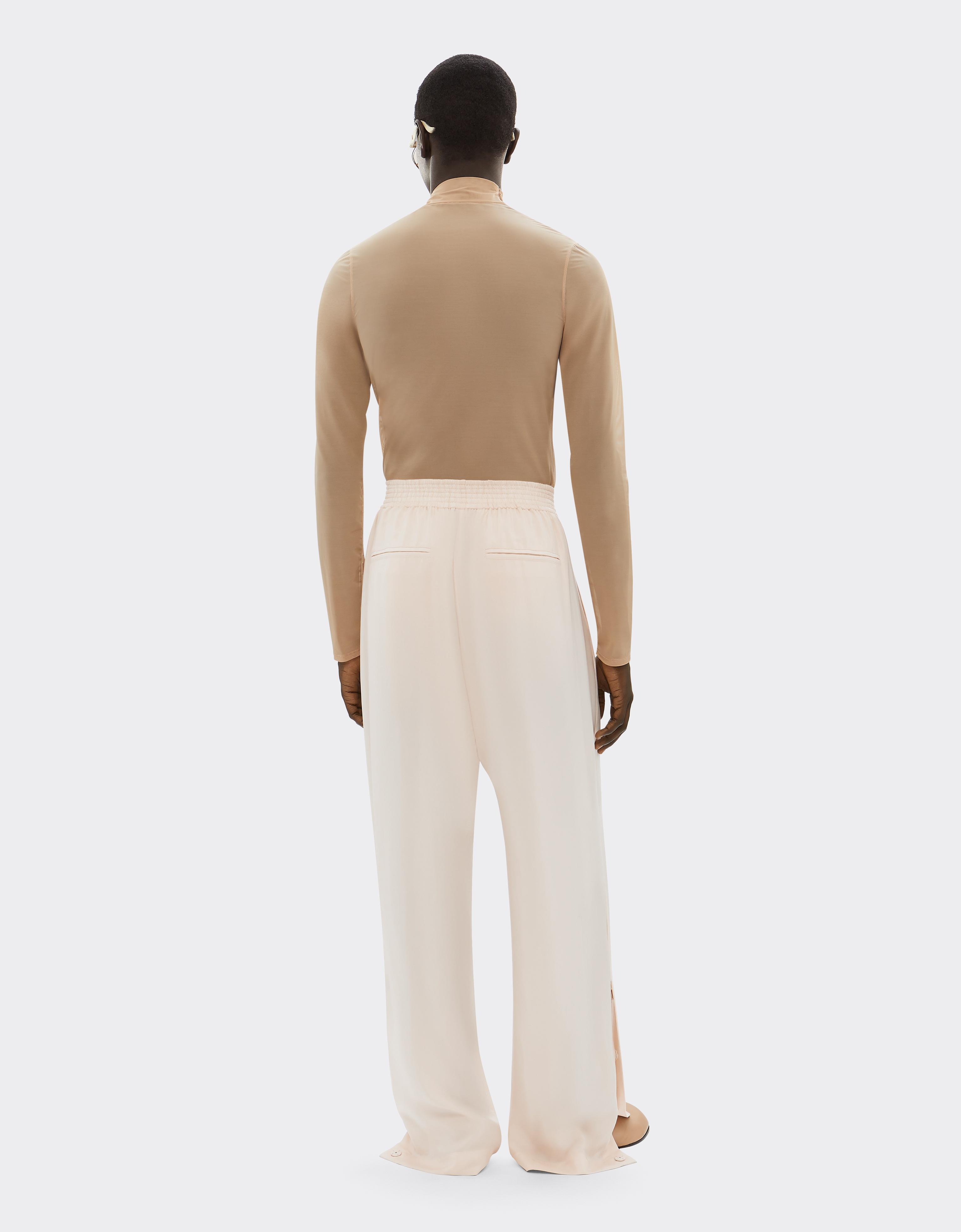 Wide-Leg Trousers in Cupro Twill