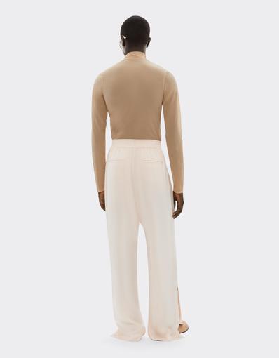 Wide-Leg Trousers in Cupro Twill