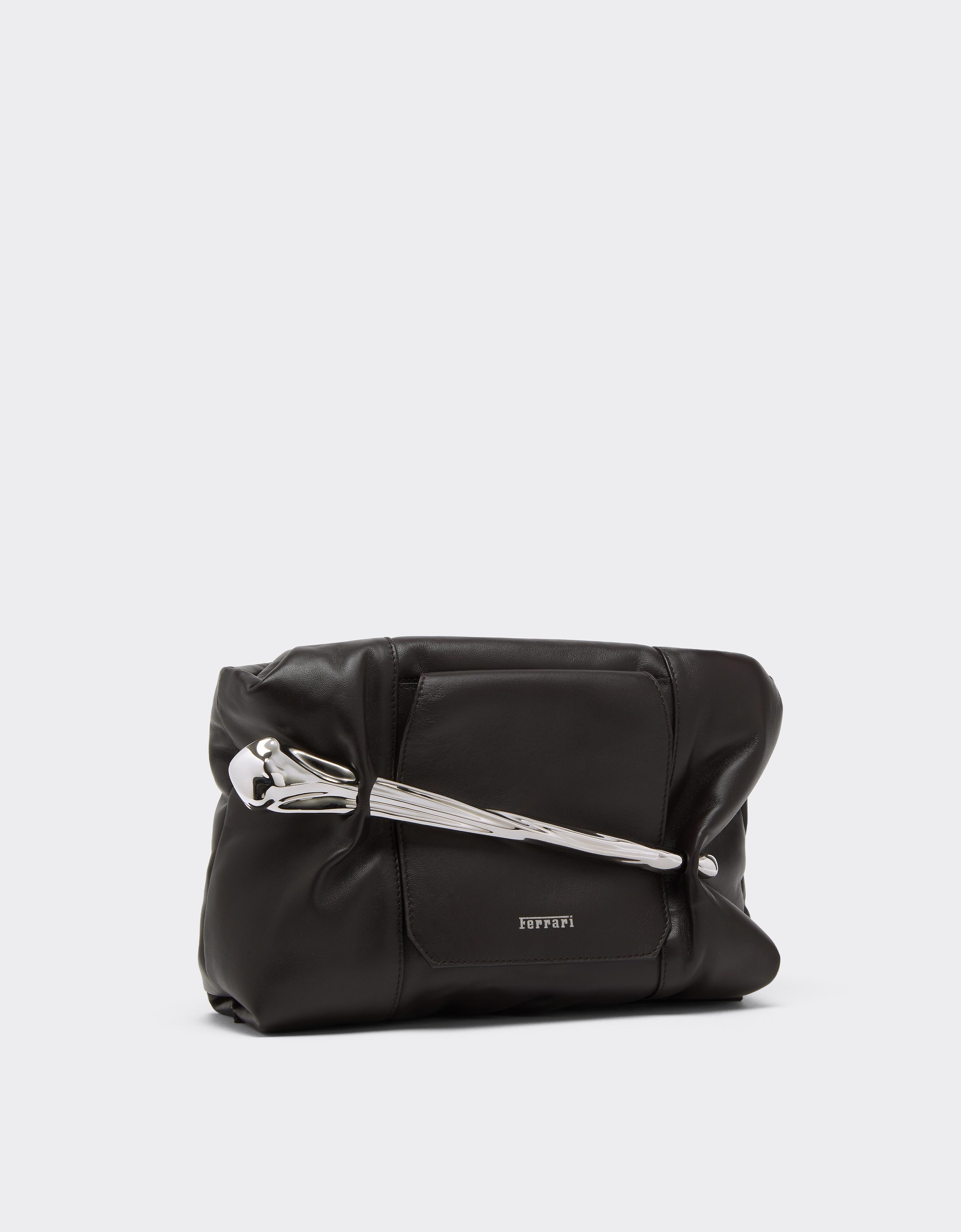 Soft Semi-Gloss Leather Clutch