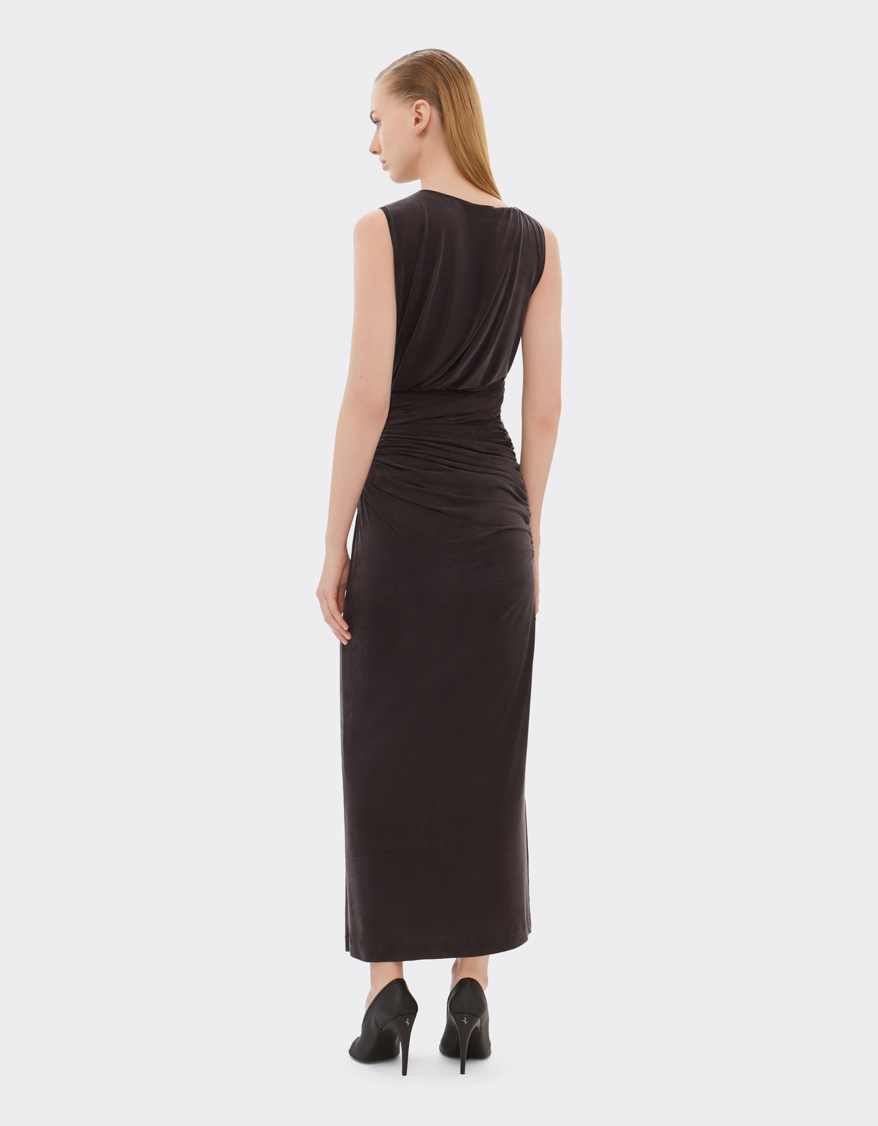 Vestido drapeado sin mangas