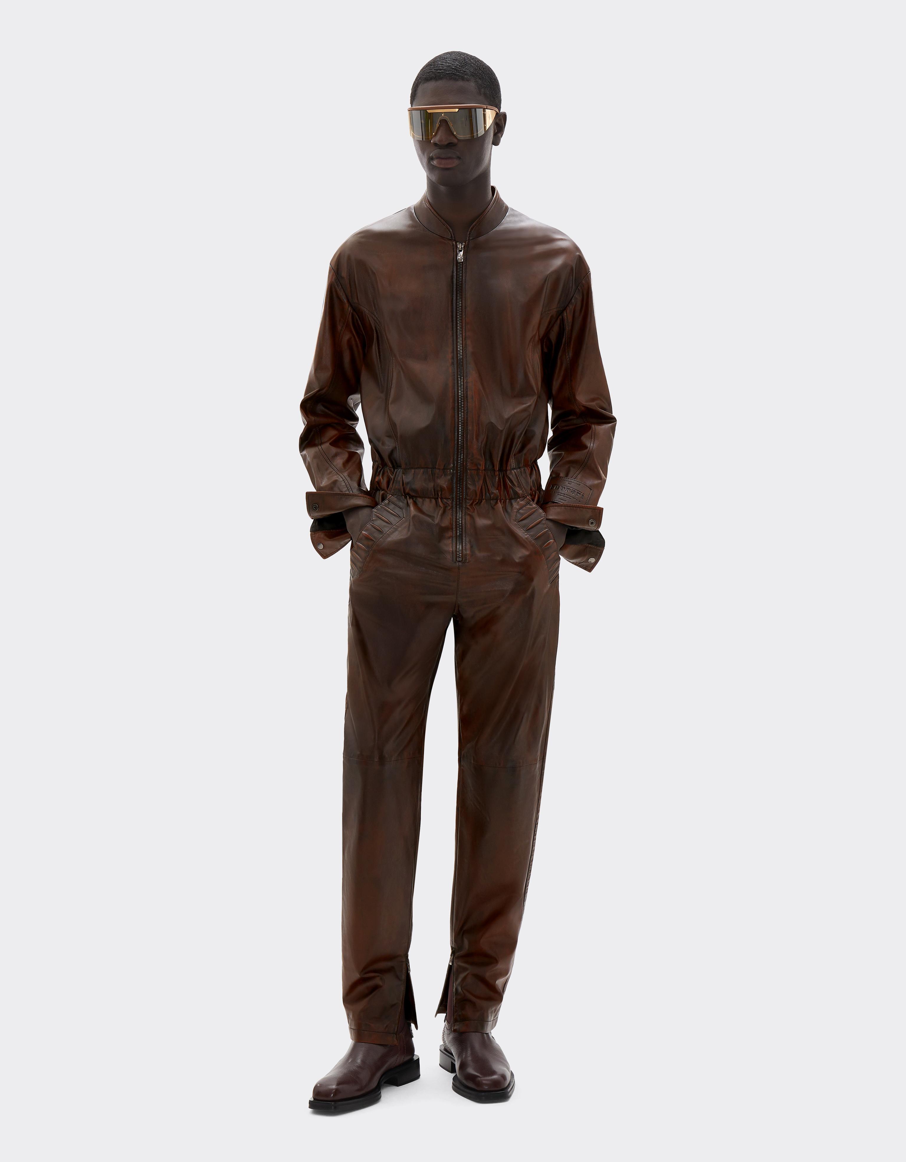 Reconditioned by Ferrari leather tracksuit for the 2026 Silverstone Grand Prix
