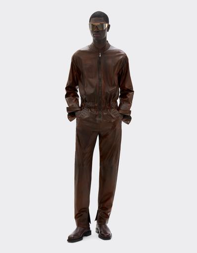 Reconditioned by Ferrari leather tracksuit for the 2026 Silverstone Grand Prix