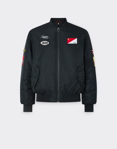 Scuderia Ferrari padded nylon twill bomber jacket