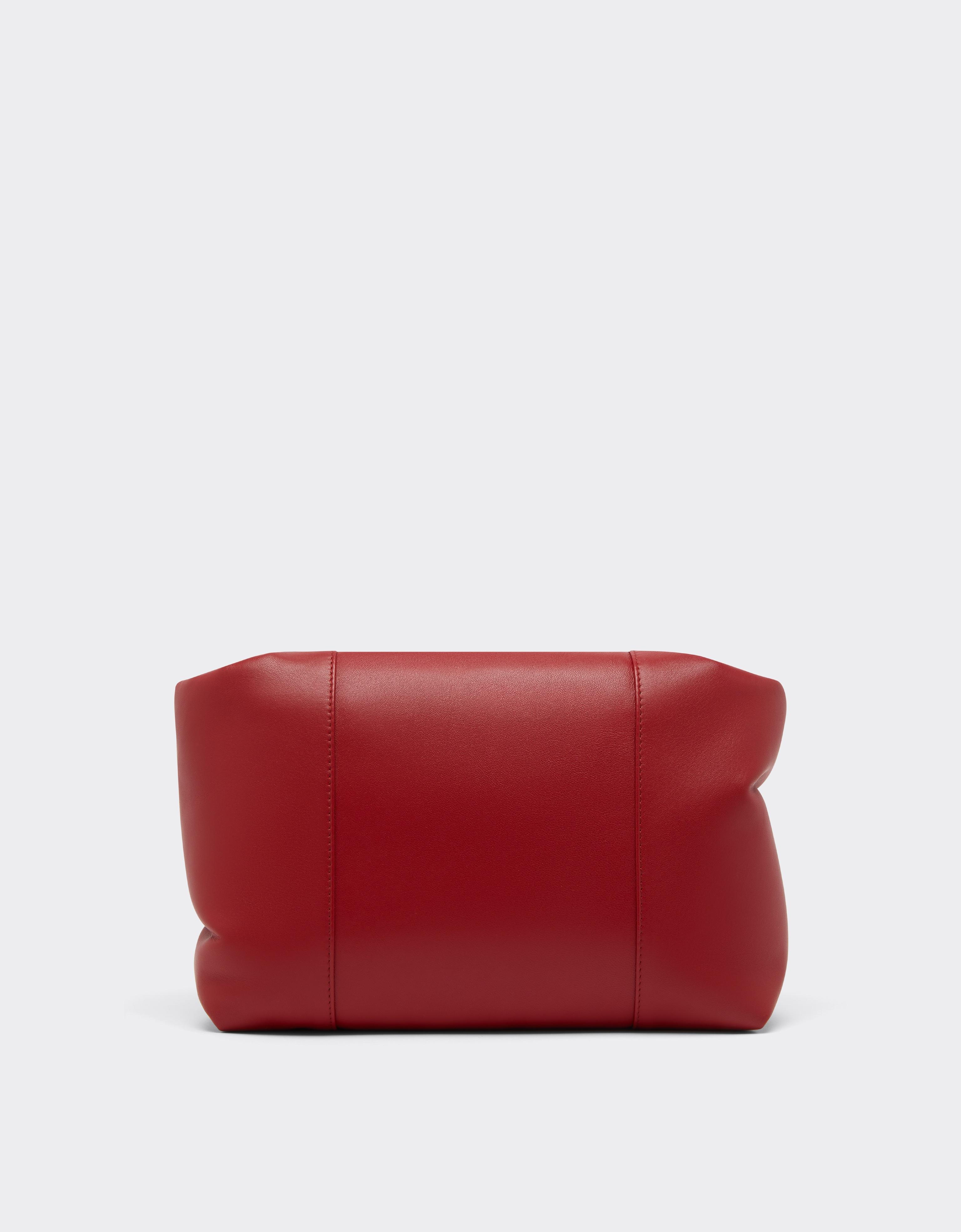 Soft Semi-Gloss Leather Clutch