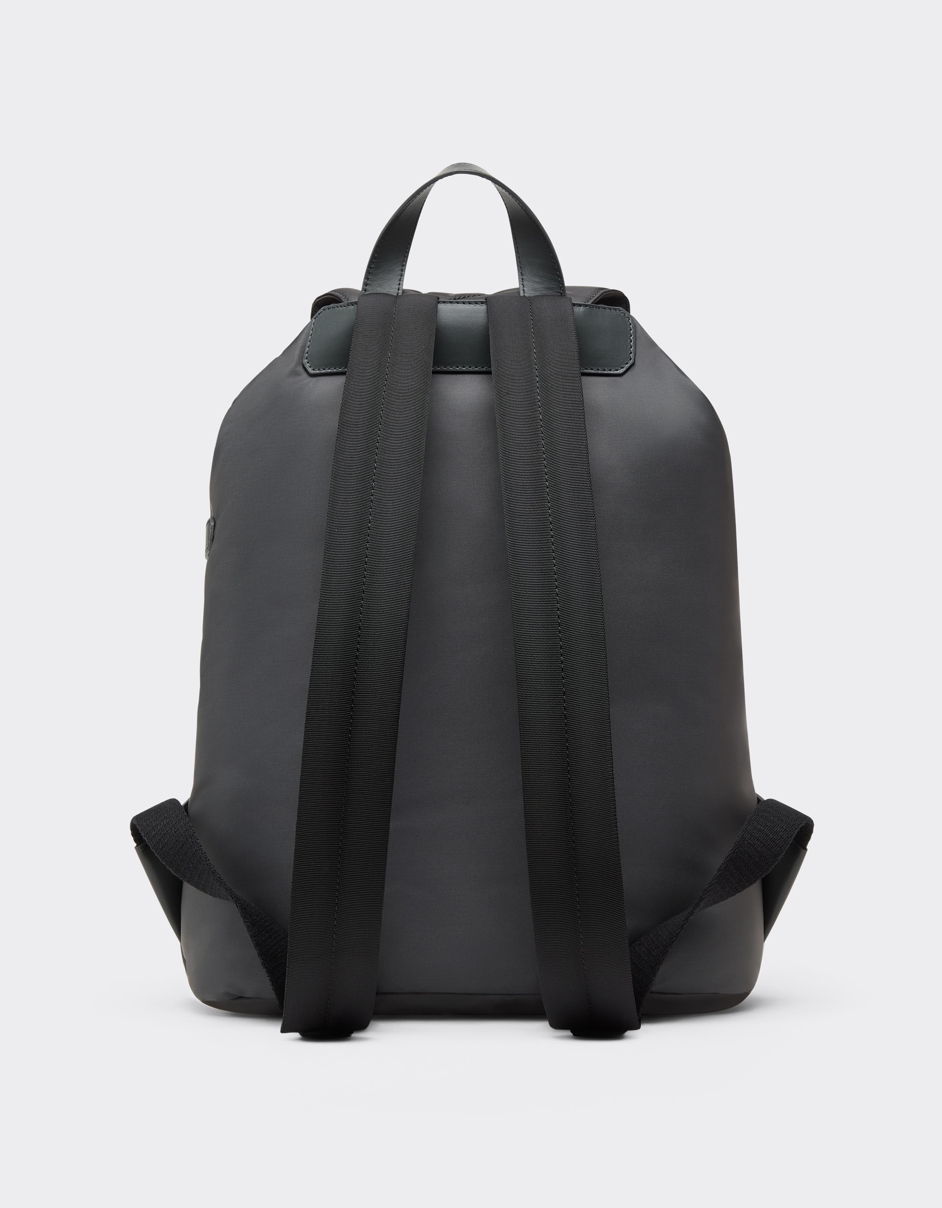 Q-Cycle Nylon Rucksack with Leather Details
