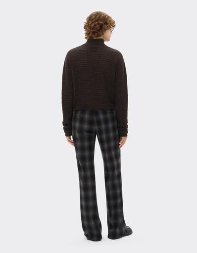 Straight-leg Tartan Wool Flannel Trousers