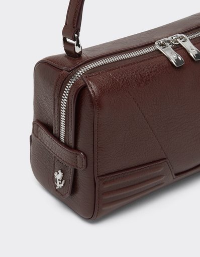 Sac à bandoulière GT en cuir grenat