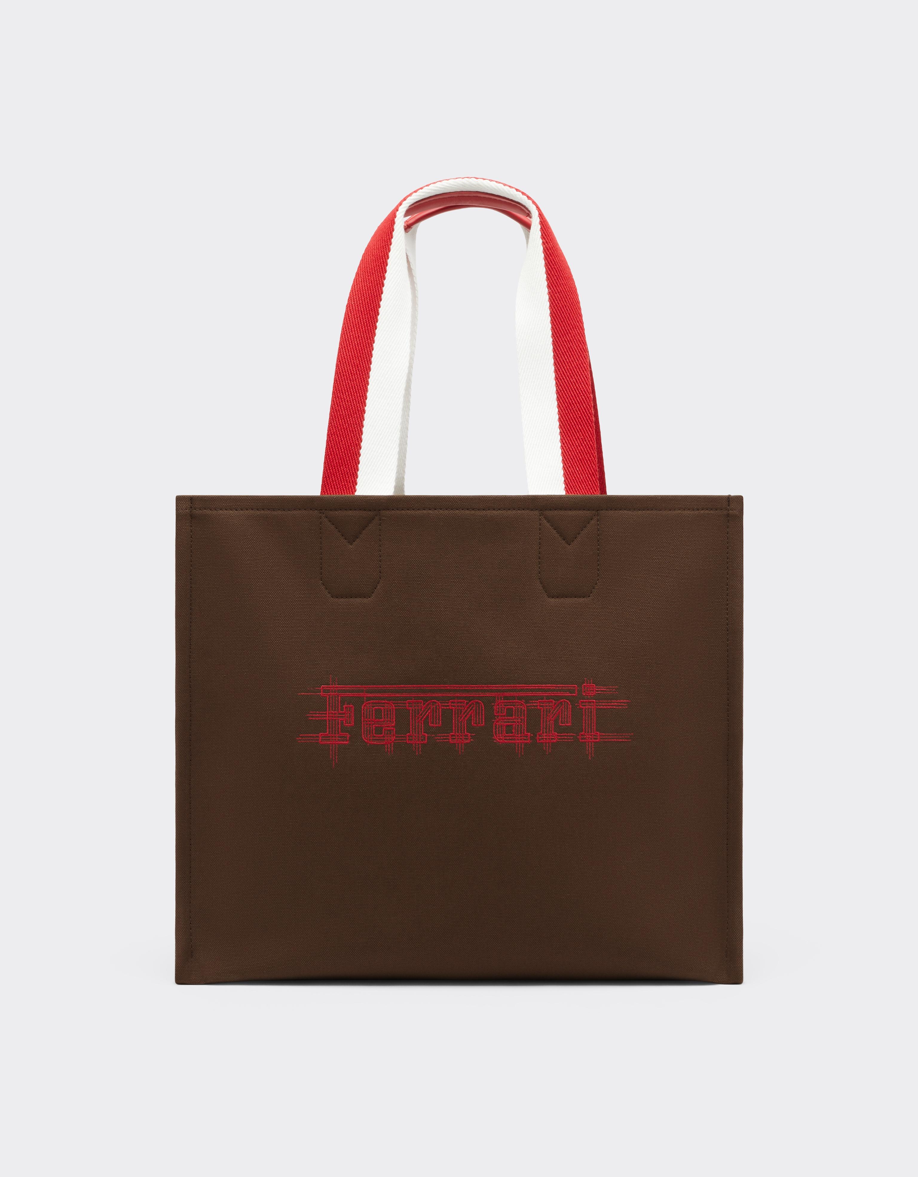 Bolso tote Ferrari de lona para el GP de Mónaco 2026