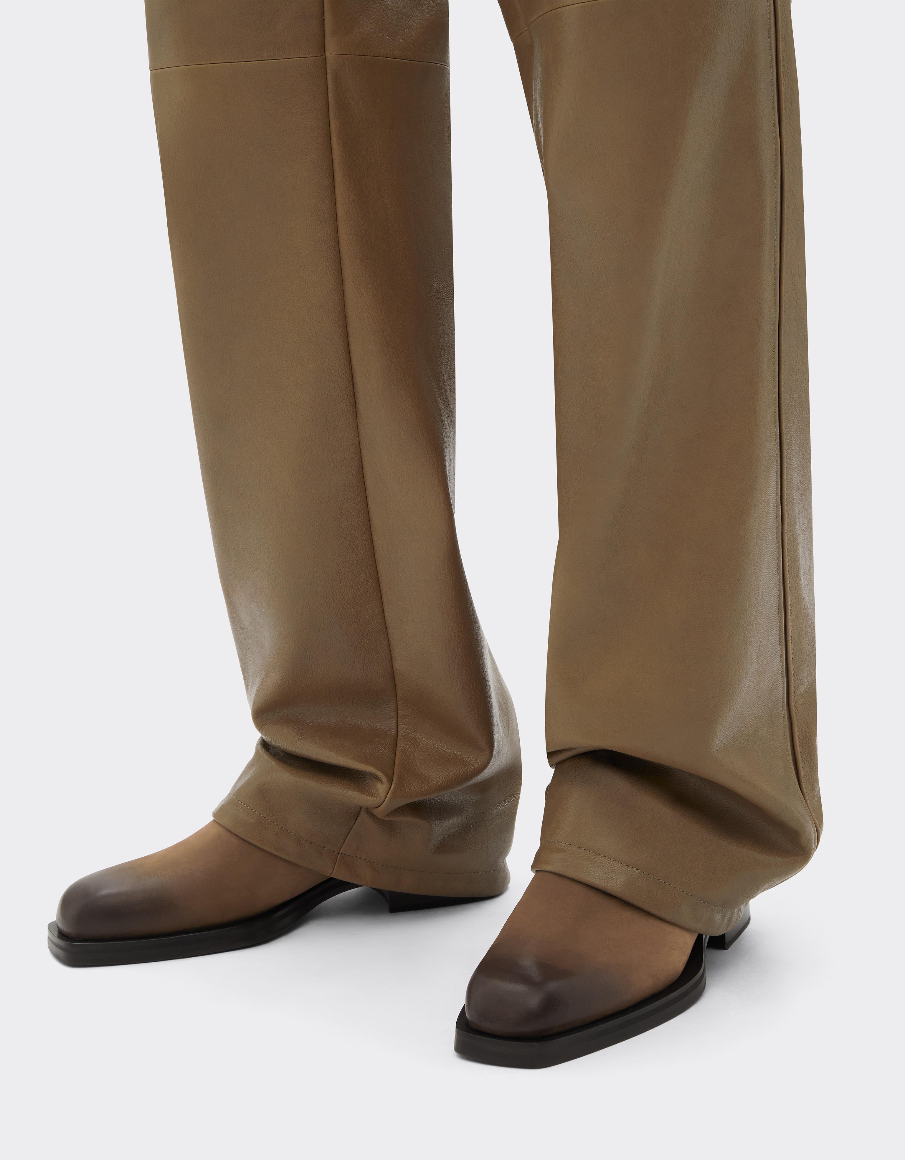 Nubuck Chelsea boots with logo