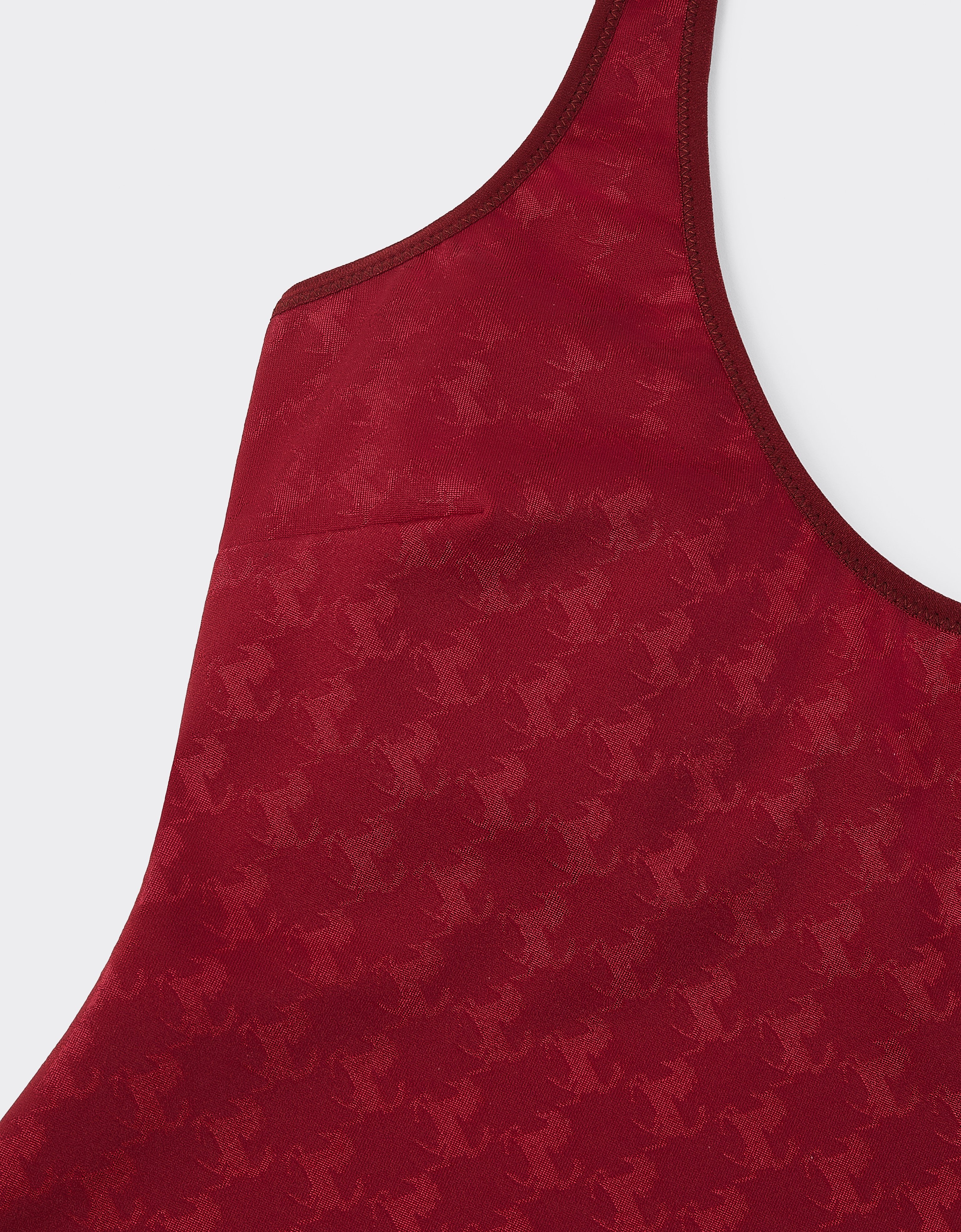One-piece swimsuit with Prancing Horse motif