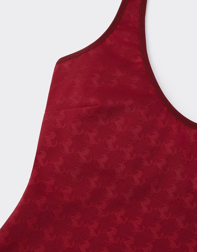 One-piece swimsuit with Prancing Horse motif
