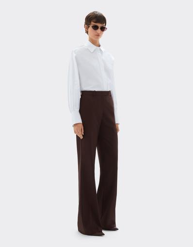 Jacquard Cotton Satin Shirt
