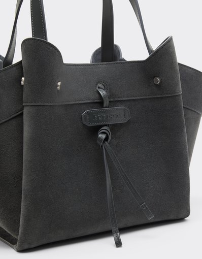 La Tote Bag Ferrari small in Suede