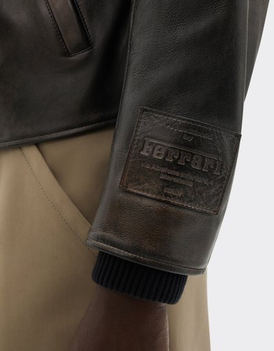Reconditioned by Ferrari leather jacket for the 2026 Silverstone GP