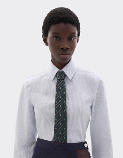 Jacquard Silk Tie with Prancing Horse