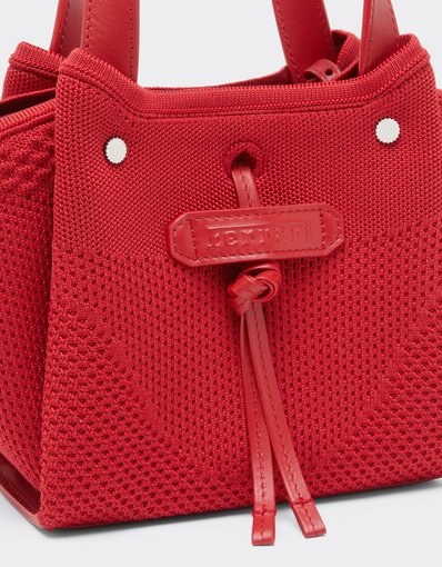 La Tote Bag Ferrari mini in Knit and Leather