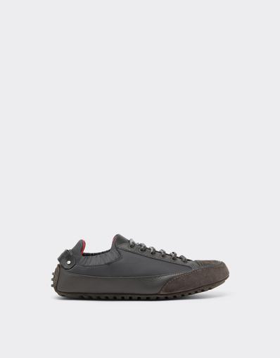 Leather and Suede Driver Trainers