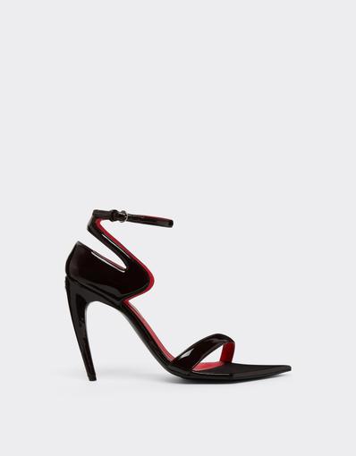 Patent Leather Heeled Sandal