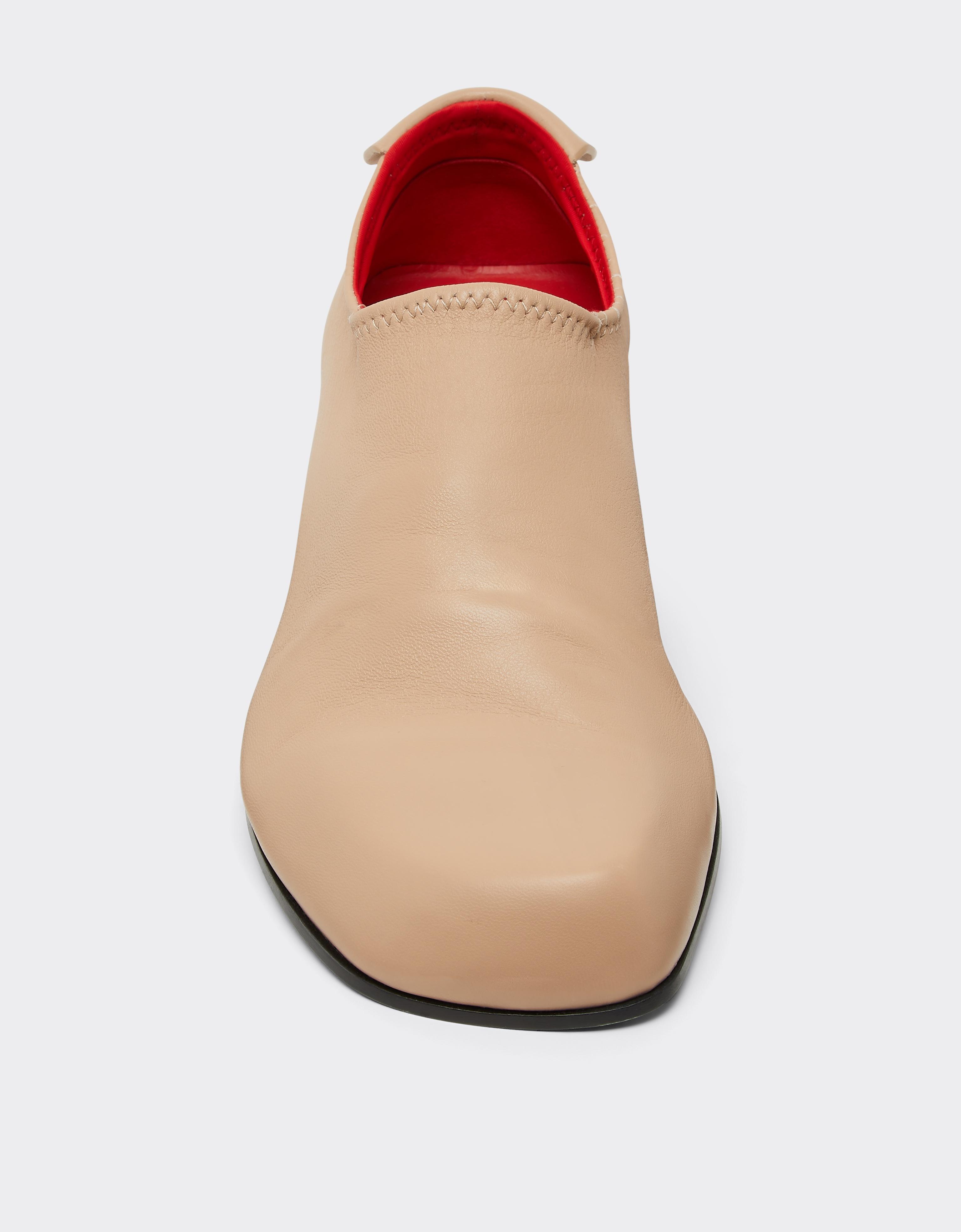 Leather Mules with Square Heel