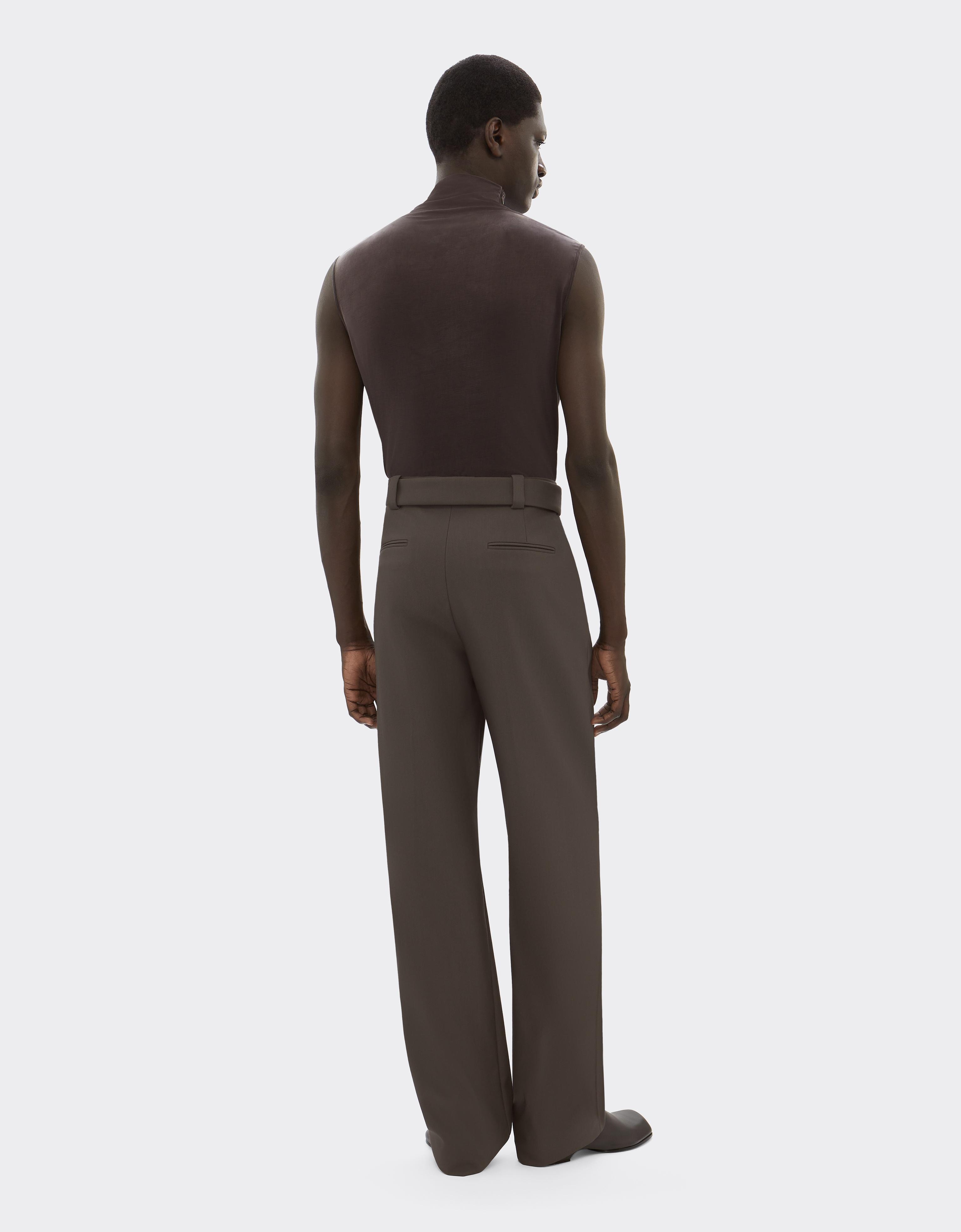 Crepe Trousers with Pleats