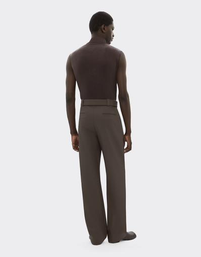 Crepe Trousers with Pleats