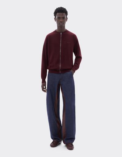 Wool and Cashmere Zip-Up Jumper