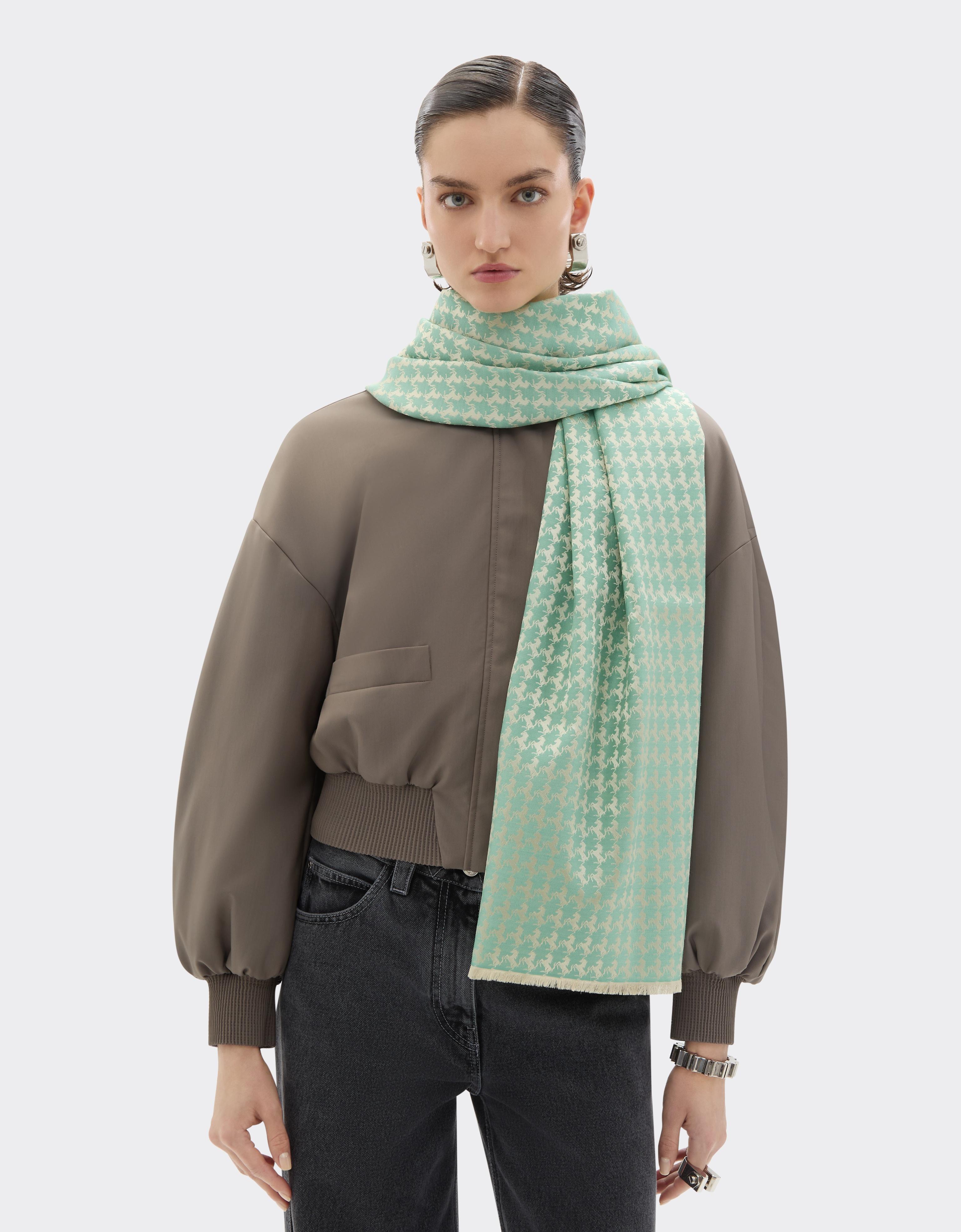 Wool and silk scarf