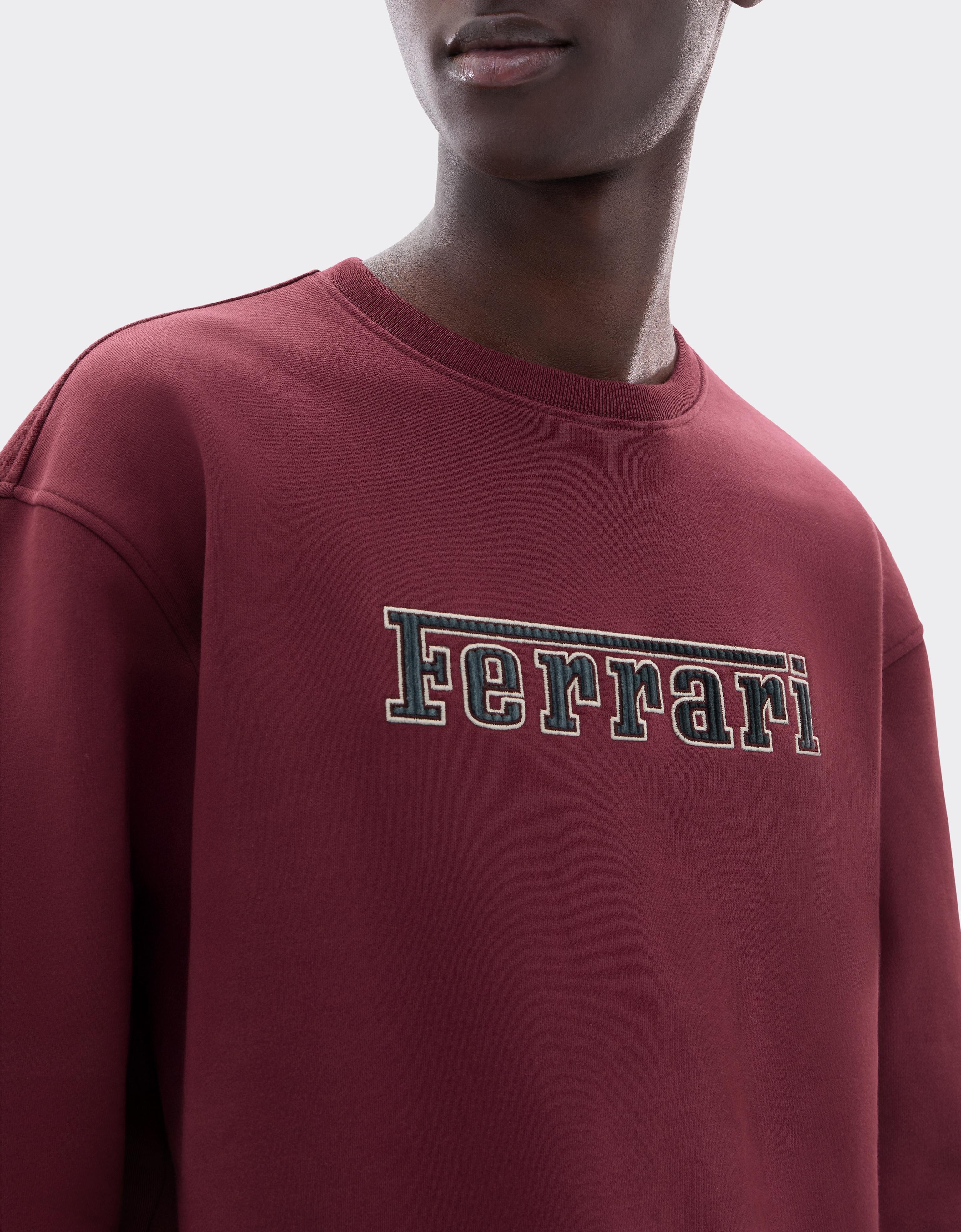 Crewneck Sweatshirt with Ferrari Patch