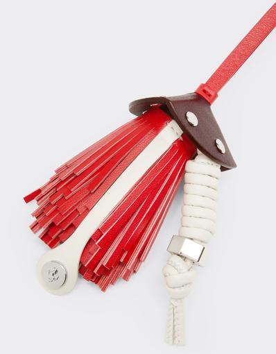 Leather Charm with Fringes
