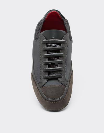 Leather and Suede Driver Trainers
